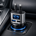 Aaviro Orbit™ Car Charging Hub | Retractable 4-Device Power